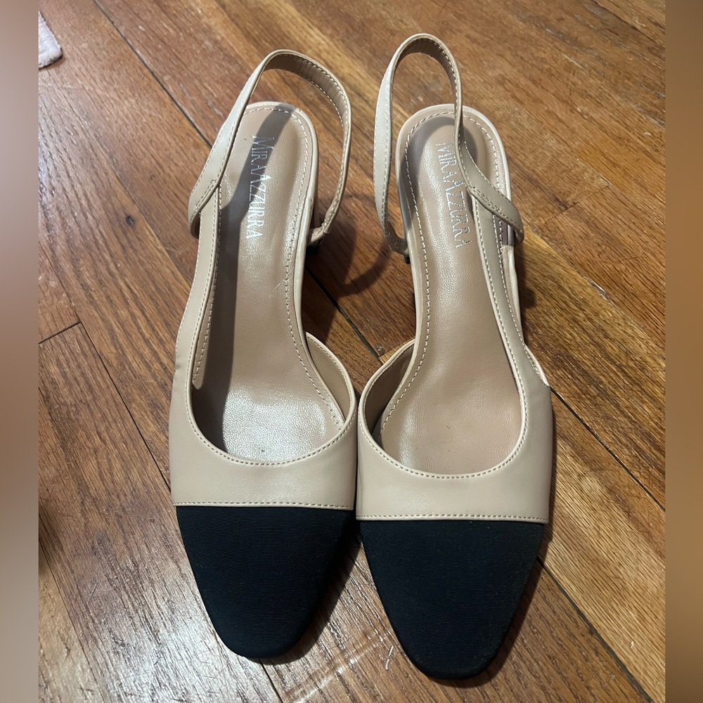 Miraazzura sling back pumps